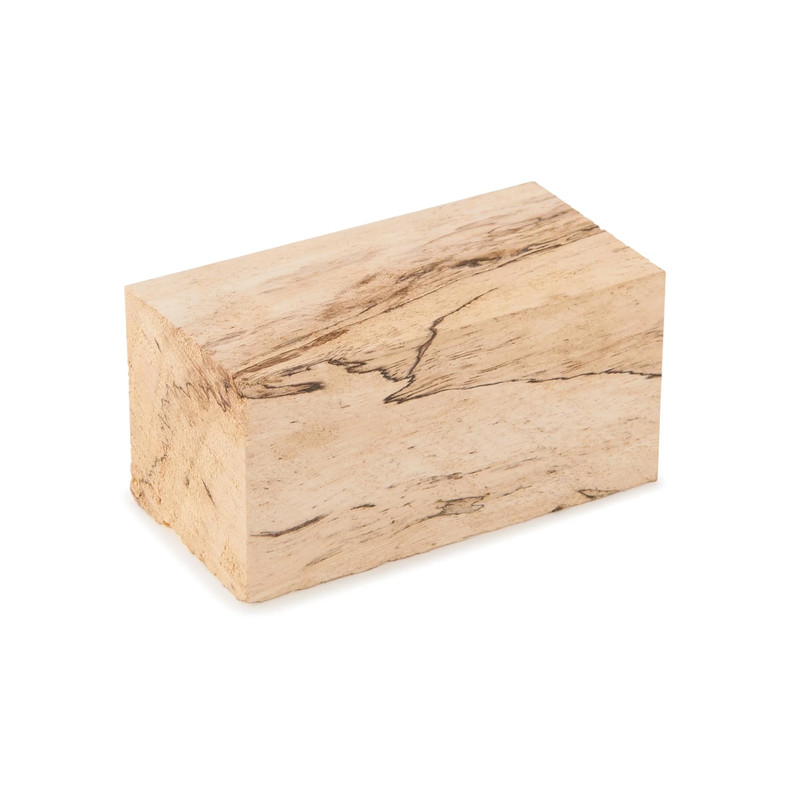 Spalted Tamarind Wood Turning Stock - Thickness:1-1/2" - Width:1-1/2" - Length:3"